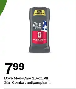 Target Dove Men+Care 2.6-oz. All Star Comfort antiperspirant offer