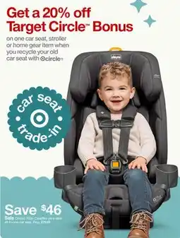 Target Chicco Fit3x ClearTex ultra-slim all-in-one car seat offer