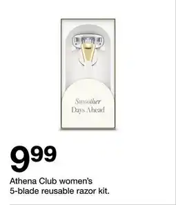 Target Athena Club women's 5-blade reusable razor kit offer