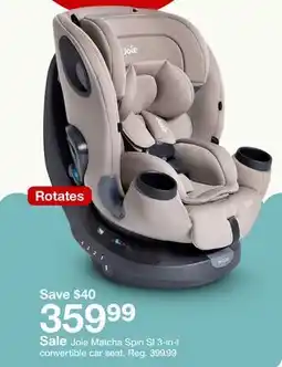 Target Joie Matcha Spin SI 3-in-1 convertible car seat offer