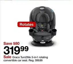 Target Graco Turn2Me 3-in-1 rotating convertible car seat offer