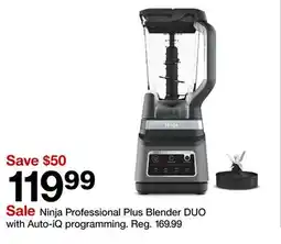Target Ninja Professional Plus Blender DUO with Auto-iQ programming offer