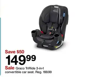 Target Graco TriRide 3-in-1 convertible car seat offer