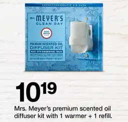 Target Mrs. Meyer's premium scented oil diffuser kit with 1 warmer + 1 refill offer