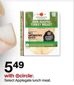 Target Select Applegate lunch meat offer