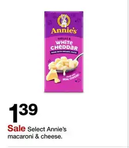 Target Select Annie's macaroni & cheese offer