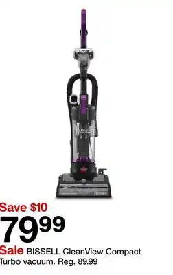 Target BISSELL CleanView Compact Turbo vacuum offer