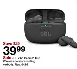 Target JBL Vibe Beam 2 True Wireless noise-cancelling earbud offer
