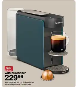 Target Nespresso Vertuo Up by Breville hot & iced single-serve coffee maker offer