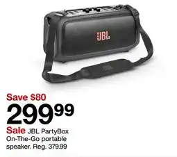 Target JBL PartyBox On-The-Go portable speaker offer
