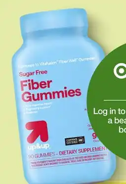 Target up & up 90-ct. fiber gummies offer