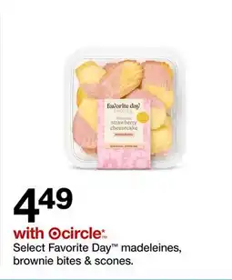 Target Select Favorite Day madeleines, brownie bites & scones offer