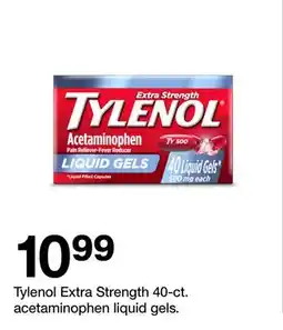 Target Tylenol Extra Strength 40-ct. acetaminophen liquid gels offer