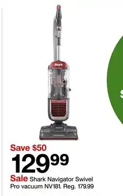 Target Shark Navigator Swivel Pro vacuum offer
