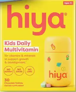 Target Hiya 30-ct. kids' daily multivitamin chewable tablets offer