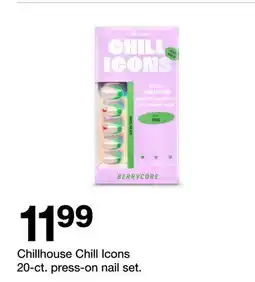 Target Chillhouse Chill Icons 20 - ct. press - on nail set offer
