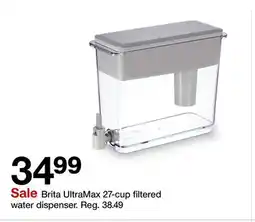 Target Brita UltraMax 27-cup filtered water dispenser offer