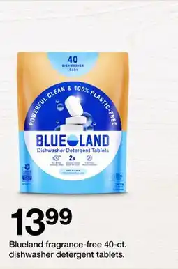 Target Blueland fragrance-free 40-ct. dishwasher detergent tablets offer