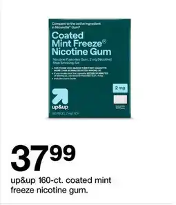Target Up&Up 160-ct. coated mint freeze nicotine gum offer