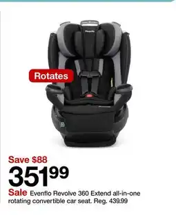 Target Evenflo Revolve 360 Extend all-in-one rotating convertible car seat offer