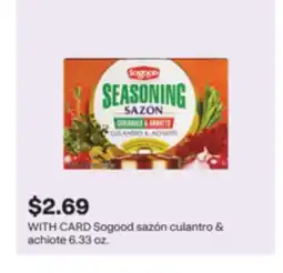 CVS Sogood sazón culantro & achiote offer