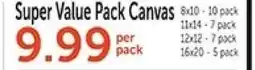 Hobby Lobby Super Value Pack Canvas offer