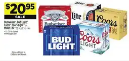 Dollar General Budweiser , Bud Light , Coors , CoorsLight or MillerLite offer