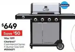 Lowe's Charbroil Commercial Series 4-Burner Gas Grill offer