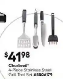 Lowe's Charbroil stainless steel grill tool set offer