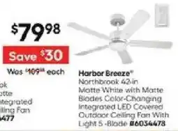 Lowe's Harbor Breeze Northbrook Matte White offer