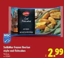 Lidl Sol&Mar frozen Iberian style cod fishcakes offer