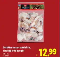 Lidl Sol&Mar frozen cuttlefish, cleaned wild offer