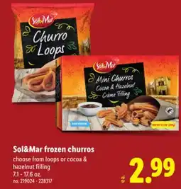 Lidl Sol&Mar frozen churros offer
