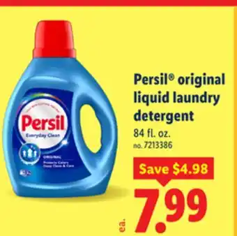 Lidl Persil original liquid laundry detergent offer