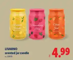 Lidl LIVARNO scented jar candle offer