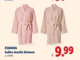 Lidl ESMARA ladies muslin kimono offer