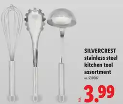 Lidl SILVERCREST stainless steel kitchen tool assortment offer