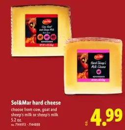 Lidl Sol&Mar hard cheese offer