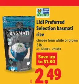 Lidl Lidl Preferred Selection basmati rice offer