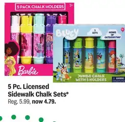 Meijer 5 Pc. Licensed Sidewalk Chalk Sets offer