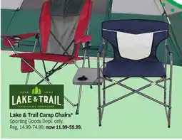 Meijer Lake & Trail Camp Chairs offer