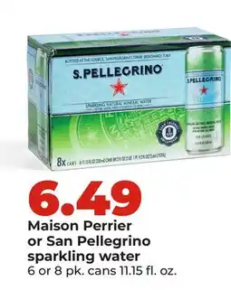 Hy-Vee Maison Perrier or San Pellegrino sparkling water offer