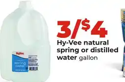 Hy-Vee Hy-Vee natural spring or distilled water offer