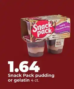 Hy-Vee Snack Pack pudding or gelatin offer