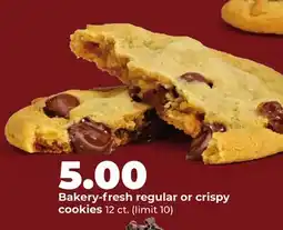 Hy-Vee Bakery-fresh regular or crispy cookies offer