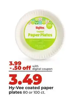 Hy-Vee Hy-Vee coated paper plates offer