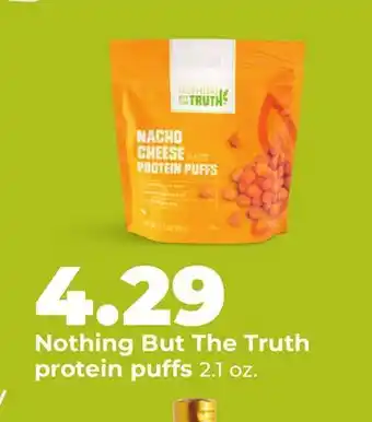 Hy-Vee Nothing But The Truth protein puffs offer
