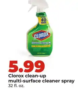 Hy-Vee Clorox clean-up multi-surface cleaner spray offer