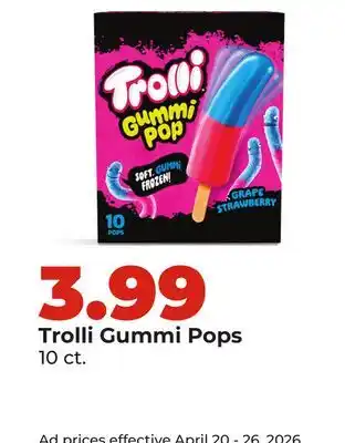 Hy-Vee Trolli Gummi Pops offer