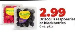 Hy-Vee Driscoll's raspberries or blackberries offer